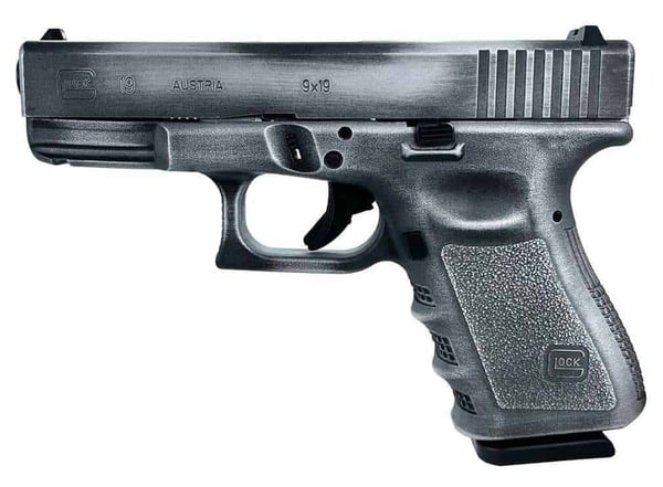 glock 19 gen 3 distressed silver