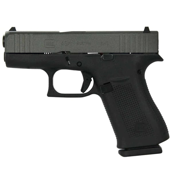 glock 43x 9mm silver grey