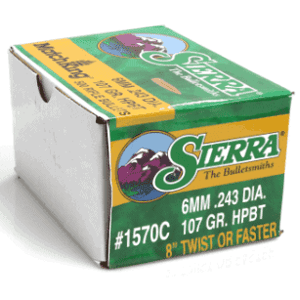 sierra matchking 107 gr 6mm 243 caliber