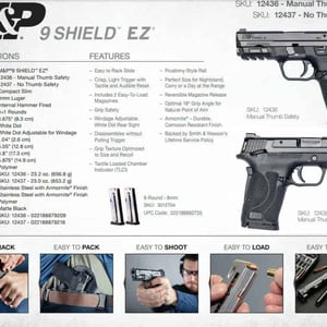 smith wesson mp 9 shield ez spec sheet