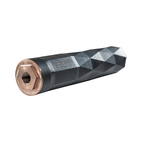 Angstadt Arms Reticent 360S Suppressor Up to 9mm Luger/.360 cal 6.8" 1/2x28 Thread HUB Compatible Black — view 3
