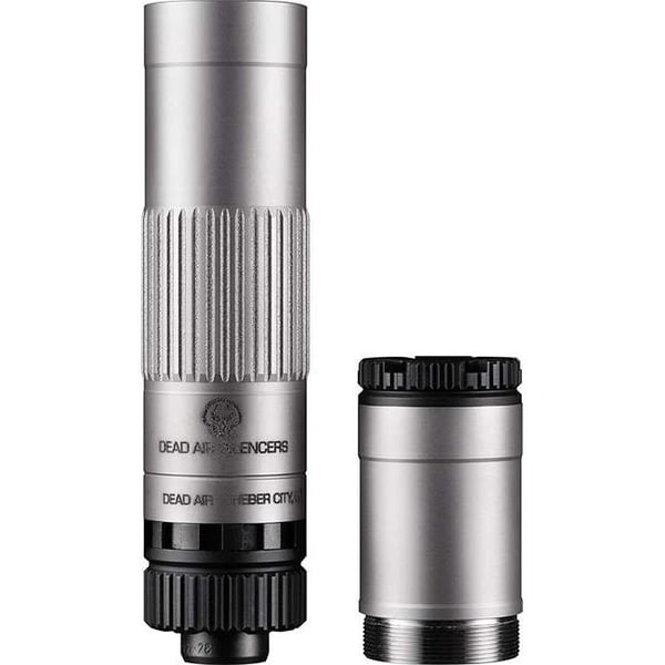 Dead Air Mojave 9 Modular Silencer 9mm Luger 1/2-28 Piston Silver