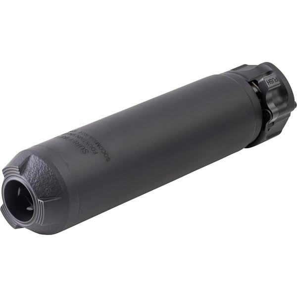 Surefire SOCOM RC4 Quick Attach Low Back Pressure Suppressor 5.56/.223 1.5" Diam 6.3" Length Black