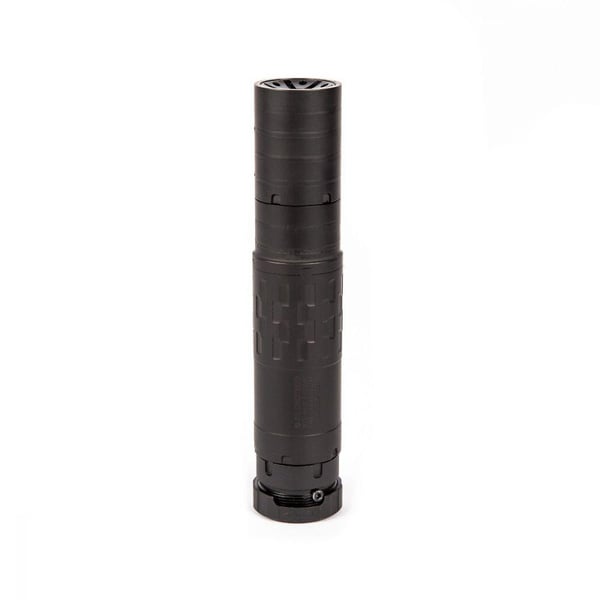 SilencerCo Omega 36M Rifle Suppressor 5.7x28mm to 9mm Luger/ 5.56 NATO to .338 LPM Stainless Steel/Titanium — view 2