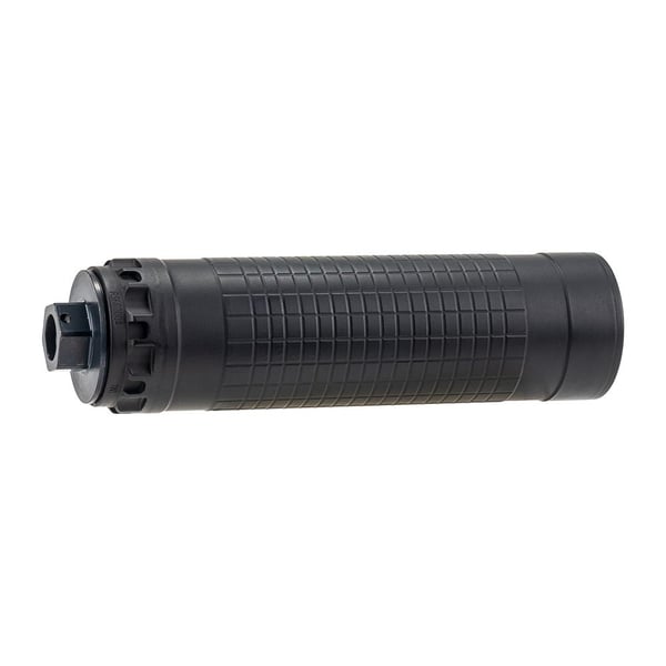 IWI Silencer 6 Direct Thread Suppressor 6mm Nickel Alloy/Stainless Steel 1/2"-28 HUB-T Mount Black — view 3