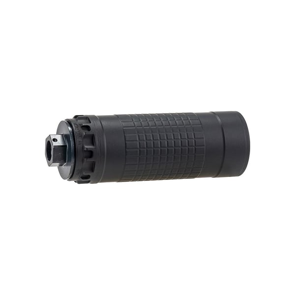 IWI Silencer 6K Direct Thread Suppressor 6mm Nickel Alloy/Stainless Steel 1/2"-28 HUB-T Mount Black — view 3
