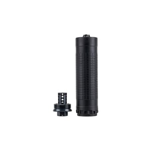 IWI IWS7 Direct Thread Suppressor 7.62mm Nickel Alloy/Stainless Steel 5/8"-24 Black w/HUB-T Mount — view 2