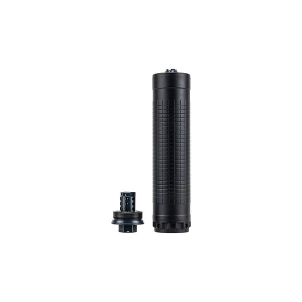 IWI IWS7 Ti Direct Thread Suppressor 7.62mm Titanium 5/8"-24 Black w/HUB-T Mount — view 2