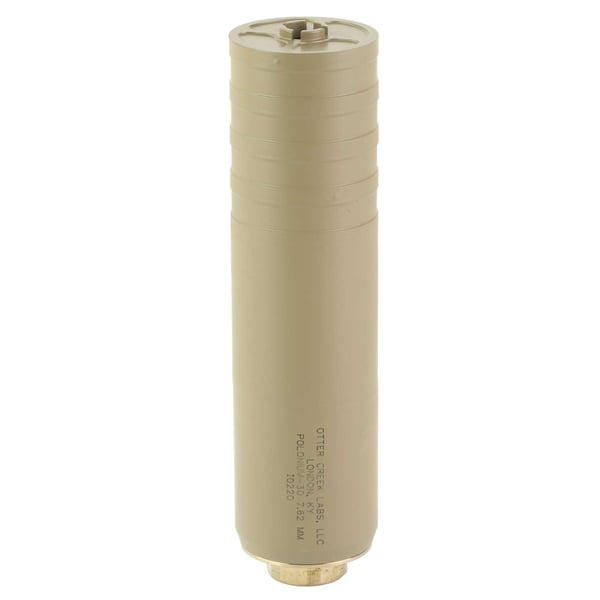 Otter Creek Labs Polonium 30 Direct Thread Suppressor 7.62 Cal 1.62 Diameter 5.8" Length FDE