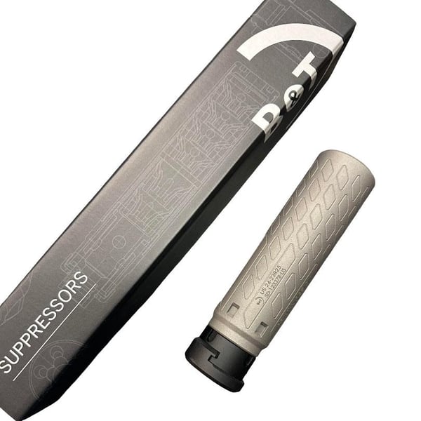 B&T SQD9 Print-X RBS Compact Quick Detach Suppressor 9mm Luger 1.73" Dia 8.11" Length 718 Inconel Grey — view 2