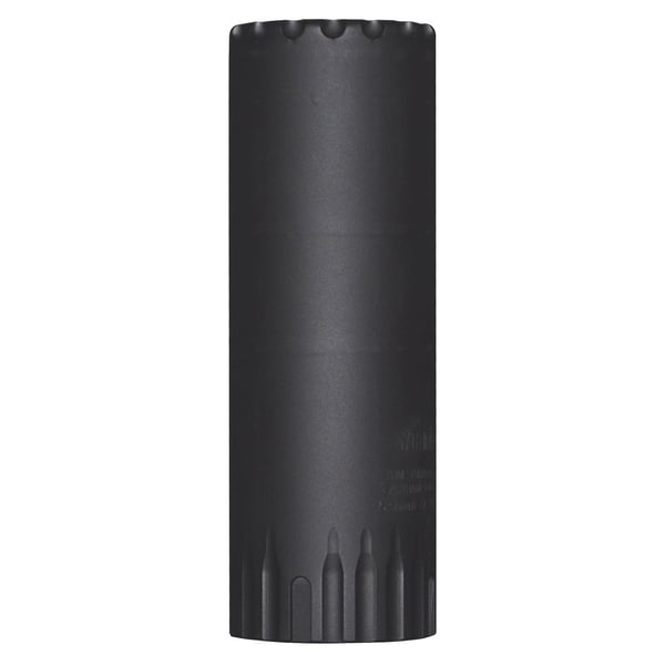 YHM Turbo K-RB 5.56mm QD Suppressor with Flash Hider 5.56mm Stainless Steel/Cobalt 6 Black 1/2x28 — view 2