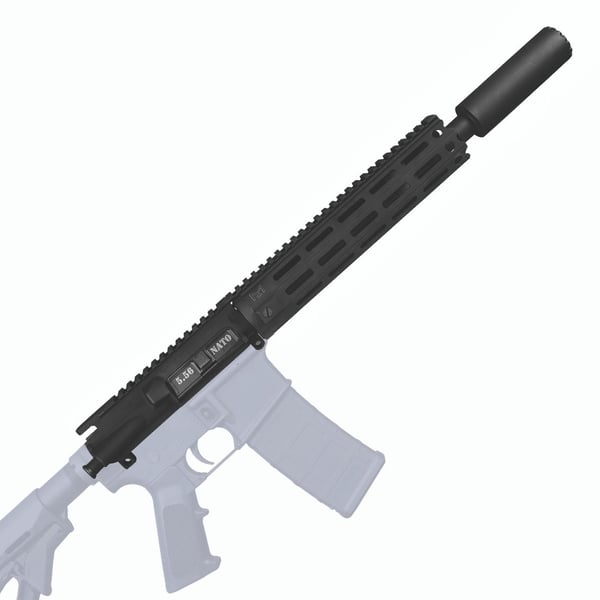 YHM Turbo K-RB Integral Suppressed Upper Receiver Group - 5.56mm 10" Handguard 11.5" Barrel — view 2
