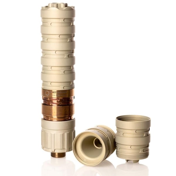 Q Erector 9 Suppressor 9mm Luger 8.7" with 1/2-28 Piston Tan — view 3