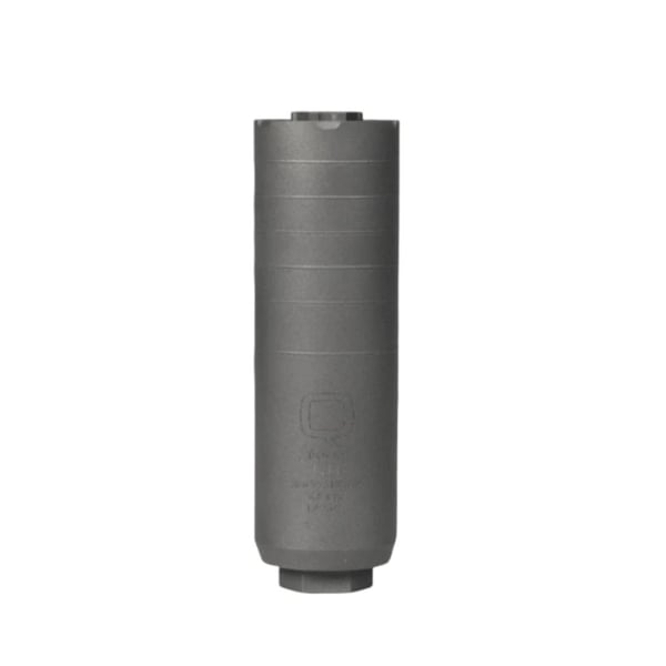 Q Jumbo Shrimp Quick Attach Suppressor 6.5 Creedmoor Titanium 5/8x24 5.7" Bead Blast Finish with Rearend Muzzle Device
