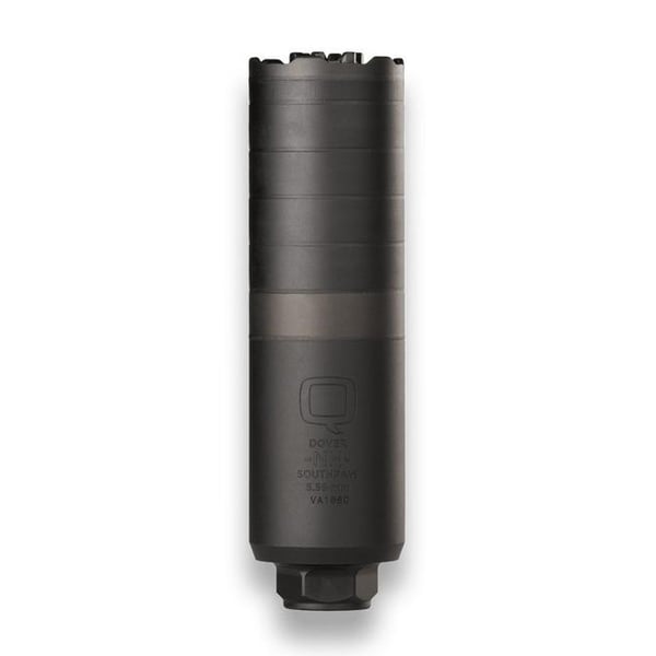 Q Southpaw Direct Thread Suppressor 5.56 NATO 1.75" Dia 6" SS & Inconel Rearend Muzzle Device Included