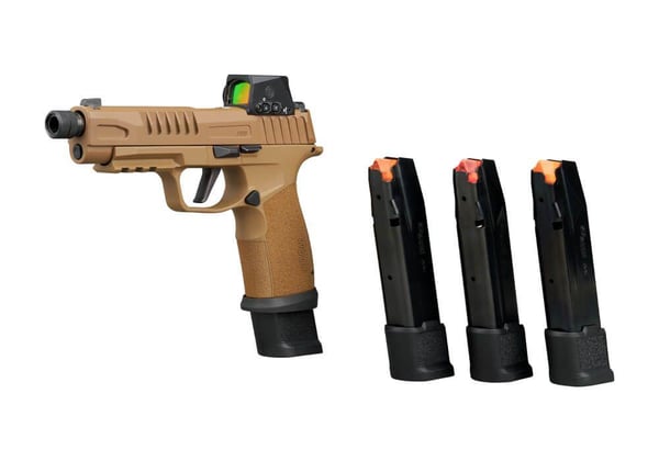Sig Sauer P365 TacOps Handgun 9mm Luger 21rd Magazines (4) 5.1" Threaded Barrel Romeo-X — view 3
