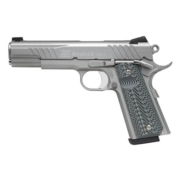 Savage 1911 Gov't Style Handgun 9mm Luger 10rd Magazines (2) 5" Barrel Stainless Steel — view 2