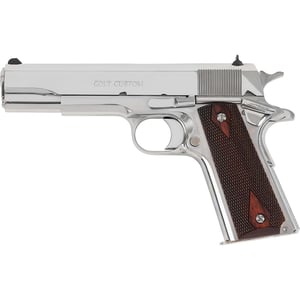 Colt 1911 Gov't Handgun .45 ACP 8rd Magazine 5" Barrel Polished Stainless with Wood Grips — view 2