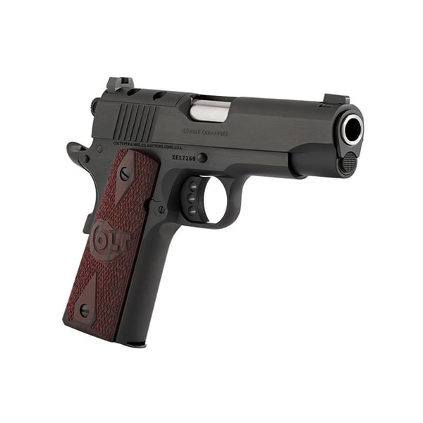 Colt Optic Ready Combat Commander Handgun 9mm Luger 9rd Magazine 4.25" Black with G10 Black Cherry Grips — view 2