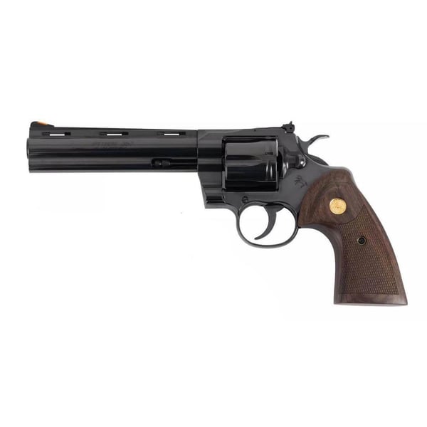 Colt Python Blued Handgun .357 Mag 6rd Capacity 6" Barrel Walnut Target Grips — view 3