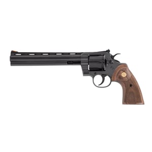 Colt Blued Python Classic Handgun .357 Mag 6rd Capacity 8" Barrel Wood Grips