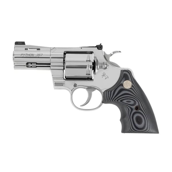 Colt Python Combat Elite Handgun .357 Magnum 6rd Capacity 3" Barrel Stainless Steel with Black Grips — view 2