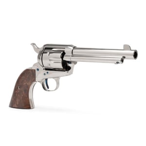 Standard Manufacturing SAA Nickel Revolver .45 Colt 6rd Capacity 5.5" Barrel 2 Piece Grip — view 2