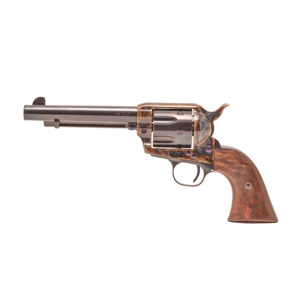 Standard Manufacturing Single Action Revolver .45 Colt 6rd Capacity 5.5" Barrel Case Colored Once Piece Fancy Grips — view 2