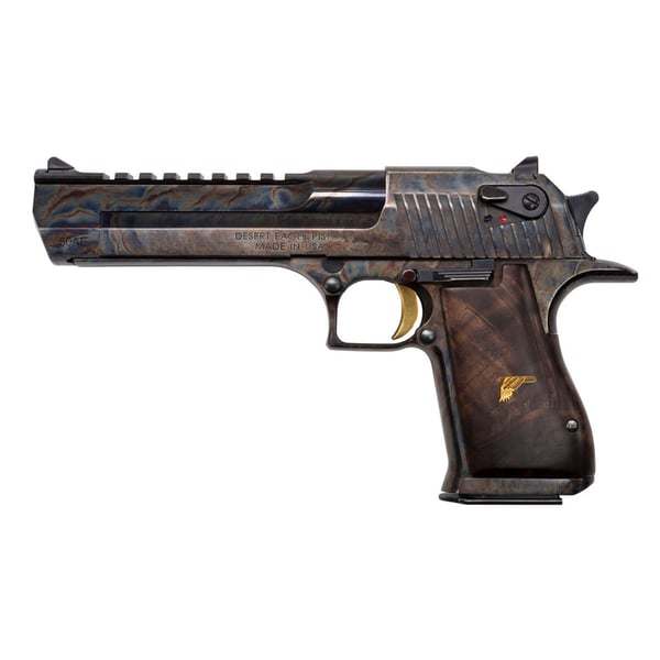 Magnum Research Case Hardened Desert Eagle Mark XIX Handgun .357 Magnum 9rd Magazine 6" Barrel Walnut Grips — view 2
