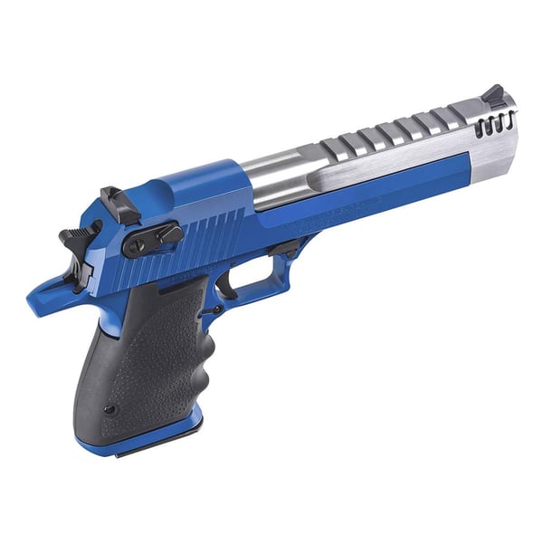Magnum Research NRA Blue Desert Eagle Mark XIX Handgun .50 AE 7rd 6" Barrel Hogue Grip Black Accents — view 2