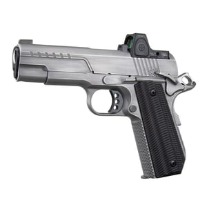 Ed Brown FX2 Compact Stainless Bobtail Handgun .45 Auto 7rd Magazine 4.25" Barrel American Flag Serrations w/Trij RMRcc — view 2