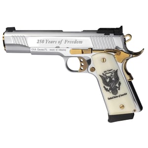 EAA Girsan MC1911 250th Anniversary Handgun .45 Auto 8rd Magazine(1) 5" Barrel Engraved Slide and Grips Hard Case — view 2