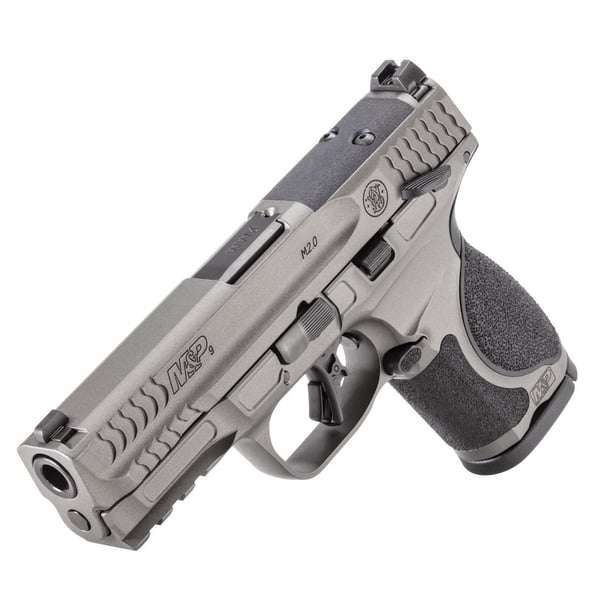 S&W M&P 9 M2.0 Metal Compact OR Handgun 9mm Luger 10rd Magazine(2) 4" Barrel Tungsten Gray Cerakote Thumb Safety — view 3