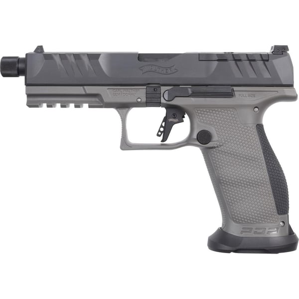 Walther PDP Pro Full Size Handgun 9mm Luger 18rd Magazine 5.7" Threaded Barrel Tungsten Grey Optics Ready — view 2