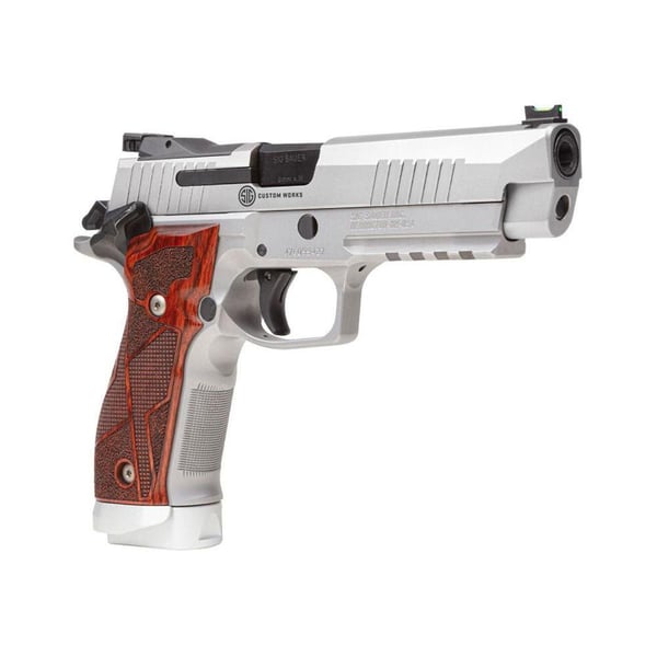 Sig Sauer P226 X-Five Stainless Custom Works Handgun 9mm Luger 10rd Magazines(3) 5" Barrel Cocobolo Grips SAO — view 2