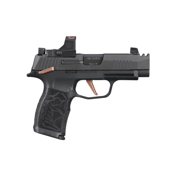 Sig Sauer P365-XL Rose Handgun 9mm Luger 12rd Magazines (2) 3.7" Barrel Black with Romeo-RS Comp