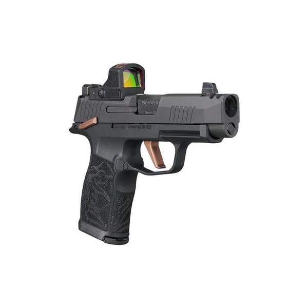 Sig Sauer P365-XL Rose Handgun 9mm Luger 12rd Magazines (2) 3.7" Barrel Black with Romeo-RS Comp — view 3