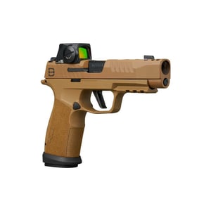 Sig Sauer P365-XF DH3 Handgun 9mm Luger 17(1)& 21(2)rd Magazines 3.7" Barrel DH3 Slide Coyote Romeo-X Competition Magwell