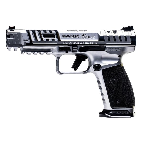 Canik SFx Rival-S Chrome Handgun 9mm Luger 18rd Magazines(2) 5" Barrel Silver — view 2