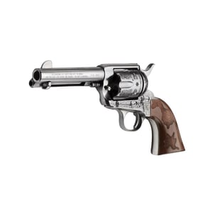 EMF Cowpoke Revolver .45 Colt 6rd Capacity 4.75" Barrel Nickel Finish Engraved Cowhide Walnut Grip — view 3