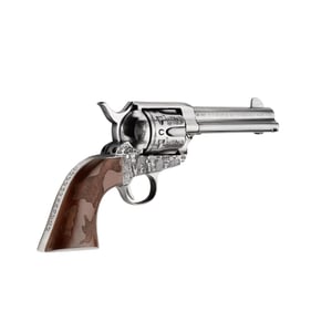 EMF Cowpoke Revolver .45 Colt 6rd Capacity 4.75" Barrel Nickel Finish Engraved Cowhide Walnut Grip — view 2