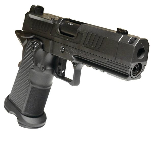 Alpha Foxtrot AF1911-Romulus MOS Adapter Handgun 9mm Luger 17(1) & 20rd(1) Magazines 3.5" Comp Threaded Barrel DLC Black — view 2