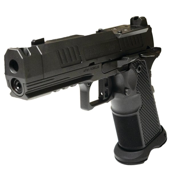 Alpha Foxtrot AF1911-Romulus MOS Adapter Handgun 9mm Luger 17(1) & 20rd(1) Magazines 3.5" Comp Threaded Barrel DLC Black — view 3