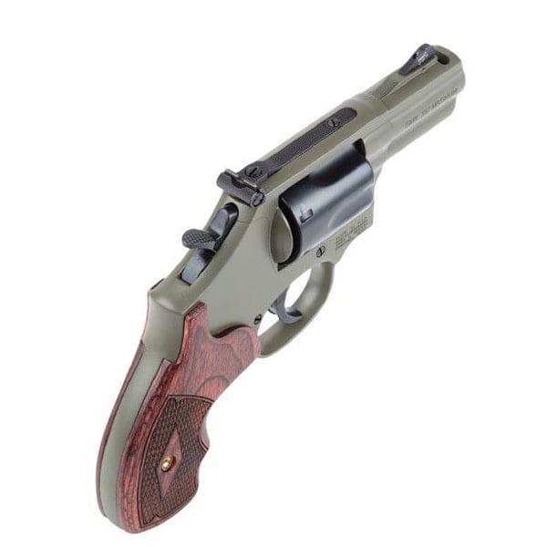 S&W PC Model 19 Carry Comp Handgun .357 Mag/.38 Spl(+P) 6rd Capacity 2.5" Barrel Moss Cerakote Rosewood Grip — view 2