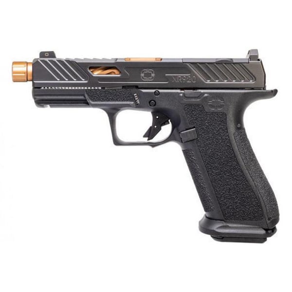 Shadow Systems XR920 Elite Optic Cut Handgun 9mm Luger 17rd Magazine 5.5" Threaded Bronze Barrel Black Grip — view 2